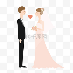 婚礼卡通海报图片_520多彩卡通手绘结婚