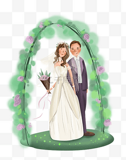 结婚度蜜月图片_西式婚礼新郎新娘