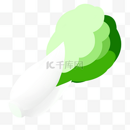 一颗青菜图片_手绘扁平青菜油菜