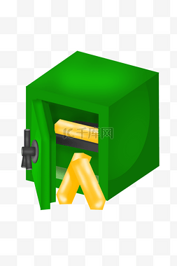 绿色宝箱保险箱