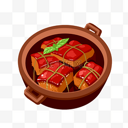 插画五花肉