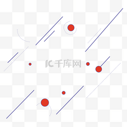 可爱圆点纹理图片_撞色圆点线条装饰