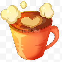 泡沫咖啡图片_卡通泡沫咖啡插画