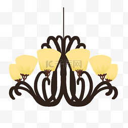 家具灯具设计图片_黄色吊灯灯具