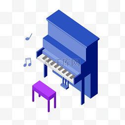 2.5D钢琴紫色座椅