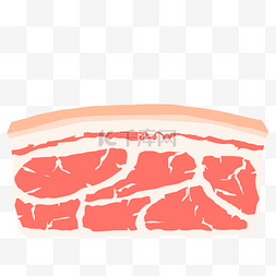猪肉卡通图片_肥肉猪肉红肉食谱