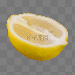 柠檬果蔬图片_黄色圆弧柠檬食物元素