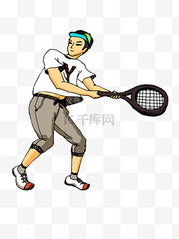 接球图片_网球公开赛比赛人物男