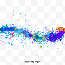 彩色音乐符号图片_美丽多彩浪漫的员工音乐符号浮动