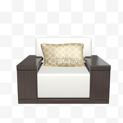现代客厅家具图片_现代实木沙发单人