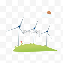 环保素材下载图片_风力发电机免费下载