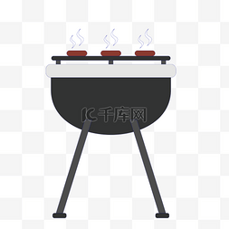 炉具标志图片_黑色烧烤架 