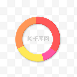 彩色圆环图标