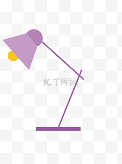 紫色装饰台灯
