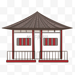 竹子房子图片_灰色手绘尖顶小房子