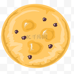 曲奇饼干盒装图片_黄色的曲奇饼插画