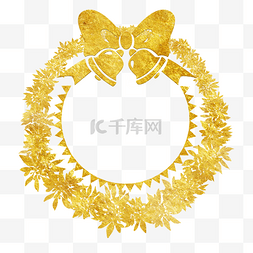 圣诞花纹装饰素材图片_中国风传统烫金鲜花花纹装饰图之