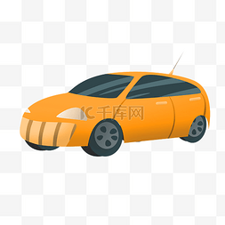 宝马汽车图片_橙色的小汽车 