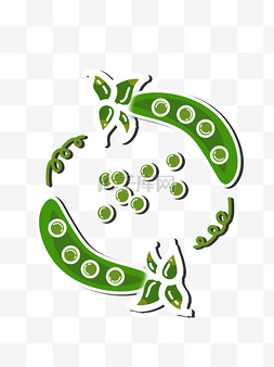 土壤豆子图片_绿色豌豆食物标签