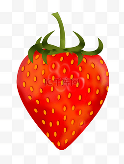 新鲜手绘草莓插画图片_新鲜的草莓手绘插画