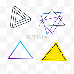 三三角形边框图片_多种边框三角