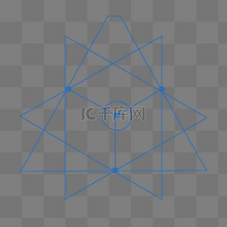 线条装饰图案创意多边形