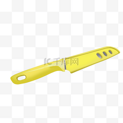 设计图片_黄色保护壳的水果刀