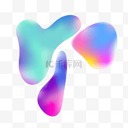 小清新简约流体科技PNG