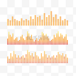 音轨图片_橙色音轨矢量图