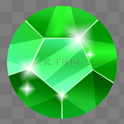 绿色圆形裸石钻石