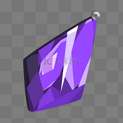 紫色几何形钻石插画