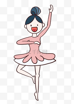 跳芭蕾舞的小姑娘