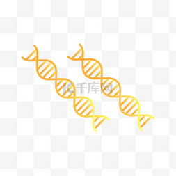 黄色清新DNA效果元素