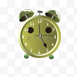 绿色闹钟钟表
