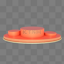 简约台子图片_C4D立体电商装饰舞台物体摆放台