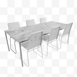 家装节家图片_会议桌餐桌白色桌子白色椅子