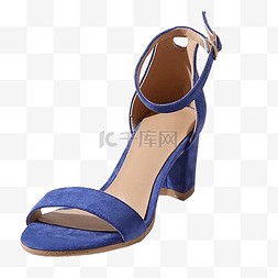 女日常图片_一只蓝色的女款鞋子