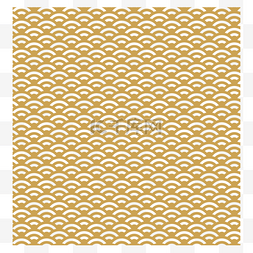 扁平矢量波浪图片_一幅土黄色的波浪纹样装饰