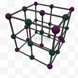 金属分子式模型