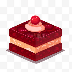 矢量奶油蛋糕图片_矢量手绘卡通蛋糕