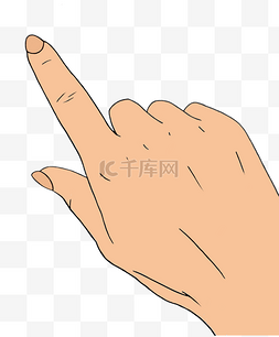 手指动作图片_指向手势手指
