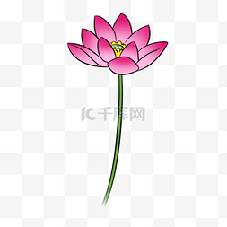 中国风粉色设计卡通植物花卉