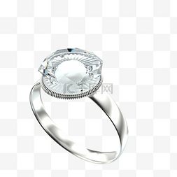 钻石情侣戒指图片_3D女性钻石戒指