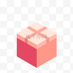 包装礼盒图案图片_红色的包装箱子免抠图
