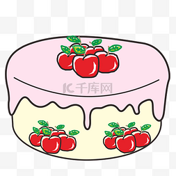 樱桃蛋糕糕点甜品爱情