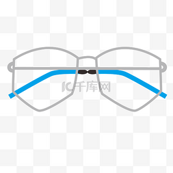 冲击效果图片_矢量框架眼镜装饰图案