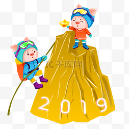 春节习俗农历图片_猪年卡通春节新年农历2019