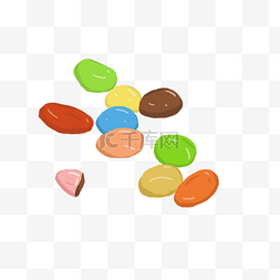 彩虹色美味巧克力豆