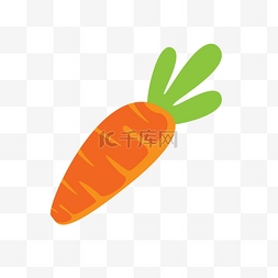 蔬菜水果食品图片_胡萝卜矢量插画PNG