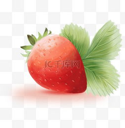 水果主题插画图片_水果主题之美味可口草莓